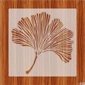 Ginkgo Leaf Stencil Used for Painting on Wood, Canvas, Paper, Fabric, Floor, Wall. 