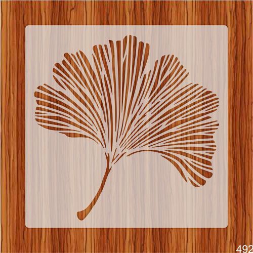Ginkgo Leaf Stencil Used for Painting on Wood, Canvas, Paper, Fabric, Floor, Wall