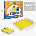 Kids Wooden Sand Tray with Wood Pen – Montessori Sensory Writing Practice Board for Early Learning & Tracing (2025-27). 