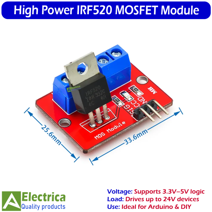 IRF520%20MOSFET%20Driver%20Module%203.3V%E2%80%935V%20Logic%20Control%20for%20Arduino,%20Raspberry%20Pi,%20LED%20Strip,%20Motor,%20Relay%20&%20DIY%20Electronics%20Projects%20by%20Electrica%20-%20Image%203