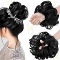 Messy Hair Jura Extension, Hair Jura Poni/ Hair jura Bun for Hair Styling bridal and party woman and girls. 
