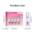 Ibcccndc 1 PCS Flower Lipgloss PH Color Changing Lip Oil Pink Clear Lip Glaze Liquid Moisturizing 1. 