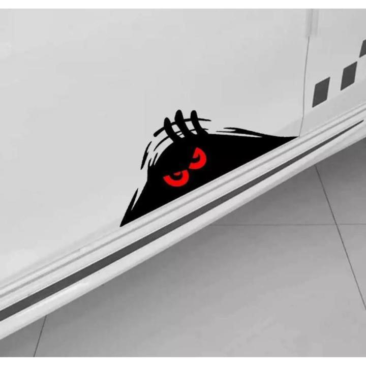 1Pc Peeking Monster - Size: 7.2 x 3 inches Car Sticker | Daraz.pk