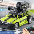 Remote Control Rechargeable Gel Blaster Ball Shooter 4 Channel Car Toy Car With 1000 Gel Balls - 8 inches - Red. 