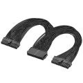 Dual PSU Supply 24-Pin ATX Cable, for ATX Motherboard Cable. 