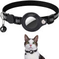 Pet GPS Accessories Anti-Lost Cat Collar Apple Airtag Tracker Protective Case With Bell Reflective Cat Necklace Kitten tool. 