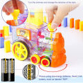 Domino Train Toy Set with 60 Pcs Colorful Dominoes Game Building Blocks Educational Boys Girls Children's Toys Gifts. 