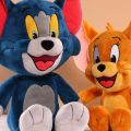 Tom And Jerry Plush Toy Cartoon Movie Cat Tuffy Nibbles Mouse Plushies Stuffed Animals Soap Action Figure Studio Doll Toys. 