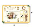 Eid Al Adha Mubarik Eid Meat Stickers size 2 x 3 inch. 
