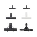 Plastic Barb Hose Fitting Tee Connector 3mm 4mm 8mm 10mm 13.5mm 3-Way Hose Joint Tube T-Shape Pipe Fittings 10 Pcs. 