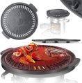 SMOKELESS STOVE TOP GRILL PLATE Indoor Barbecue Grill for kitchen stove, BBQ / BAR B Q Portable Grill And stove cook top. 