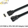 New specials Angitu 12v/5v Rgb Argb Deepcool/phanteks/lian-Li/led Strip Sm 3pin/4pin Argb Control Adapter Cable-50cm. 