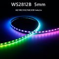 5mm WS2812B 2020SMD RGBIC LED Strip Light Ultra-Narrow WS2812 Individually Addressable ICTape 60/100/120/160/200Leds/m DC5V. 