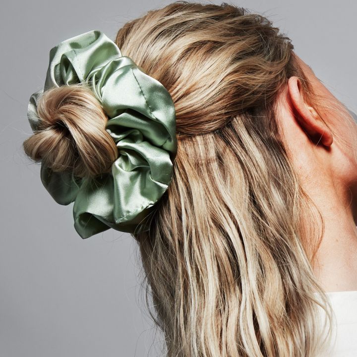Spring Collection Silk Hair Scrunches Band For Girl-Women – Soft Silk Pony-tail Hair Band For All Hairs
