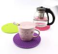 Silicone heat pad 2 Pcs Set Table Silicone Pad Silicone Non-slip Heat Resistant Heat Proof Mat coaster Pot Holder Spoon Rest Heat Resistant Non-slip Durable Flexible. 