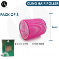 Cling Hair Rollers, Hair Curlers, Pack of 3 Self Grip Rollers, Cling Hair Culers, Small Medium Large Salon Hairdressing Curlers Innovative Hair Care Tools for Women. 