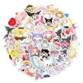 dy kaw cute DIY three-dimensional San50/100 pieces 3D rio stickers decorative waterproof anime stickers Kuromi My Meloai mobile phone case KEEMEEUYZO. 