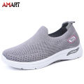 women\'s casual mom shoes flying knitted socks shoes soft sole sneakers. 