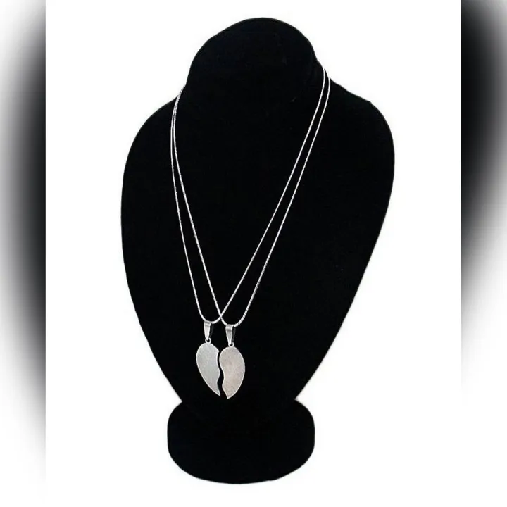 Abdul%20Marts%20Collections%20Stainless%20Steel%20Big%20Broken%20Heart%20Double%20Chain%20Pendant%20-%20Image%202