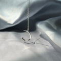 Stainless Steel Moon Necklace Fashion Moon Chain Pendant Simplicity Necklaces for Women Jewelry Accessories Party Charm Gifts. 
