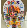 Sticks Blocks Educational Building Blocks Smart City DIY Stick Toys Different Shape Game for Kids Boys and Girls (Pipe Puzzle Game). 