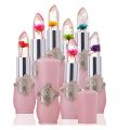 Beauty Bright Flower Crystal Jelly Lipstick Magic Temperature Change Color Lip Balm Makeup red. 