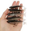 5 Piece Kit Soft Lure Silicone Fishing Lure Set SwimBait Cool Artificial Bait Umpan Mancing Gewang. 