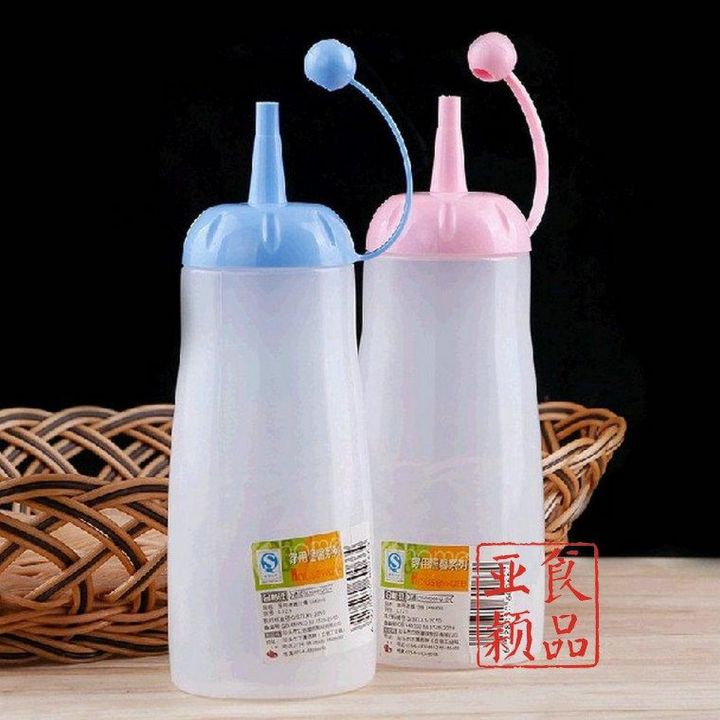 Ketchup Bottle Oil Bottle Paste Squeezer Bottle Plastic Multiple Colors Pack of 2 Ketchup Oil and Other Paste Squeezer Bottle Plastic Multiple