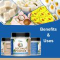 Coconut Powder, Nariyal Burada, Khopra Bura, For Cooking, Desiccated Coconut (Jar) (100gm). 