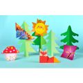 【shengxiong6525】FLYEER 2020 108 Pcs Origami Paper Arts and DIY Handmade 3D Puzzle Animal Crafts for Kids Educational Child Toy. 