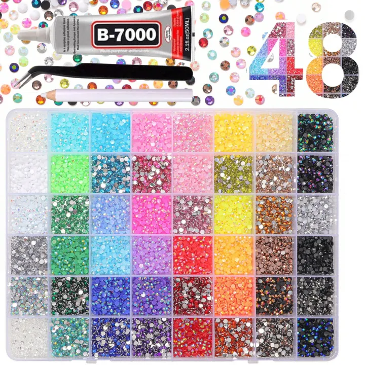 %F0%9F%92%8E%2040,000PCS%2048%20Colors%20Resin%20Flat%20Back%20Rhinestone%20Bedazzle%20Kit%20%E2%80%93%203mm%20DIY%20Craft%20Set%20with%20Tools%20%7C%20Nail%20Art,%20Phone%20Case,%20Shoes,%20&%20Diamond%20Painting%20-%20Image%202