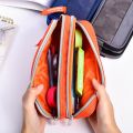 Durable Large Capacity Pencil Case Double Zipper Pen Bag Pouch School Stationery. 