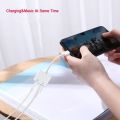 2 in 1 Dual Ports Splitter Adapter/ 3.5mm Lightning Port/ Headphone Jack Aux Audio & Charger Earpods Earphones i3 i5 i7 i11 i13 Connector. 