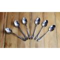 Spoon Set - Simple Design Tea Spoon Pack Of 6 Pcs - 14 Guage Stainless Steel  spoons - Food Grade Cutlery.. 
