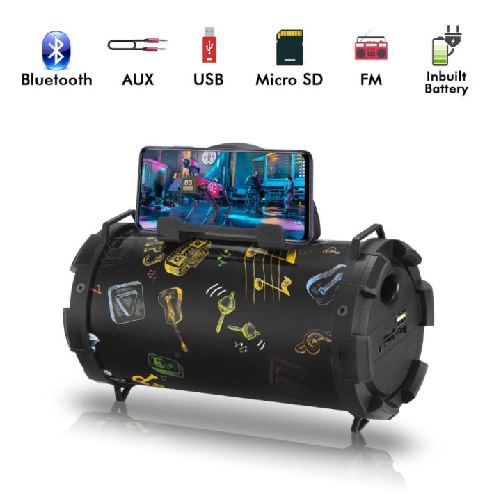 Audionic%20X3%20Rechargeable%20Portable%20&%20Wireless%20Speaker%20With%20Bluetooth%20Mobile%20Stand%20FM%20USB%20-%20Image%202