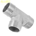 Allinit T Shaped Connector G1in Male Thread Stainless Steel Tee Adapter Hardware Pipe GP. 