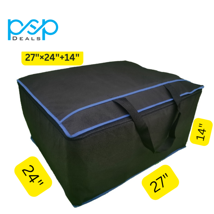 PSP DEALS - 4 bags set quilt ,blanket, comforter storage bags Maximize Your Storage Space with High Quality Large Storage Bags size (27" x 24" x 14) quilit cover