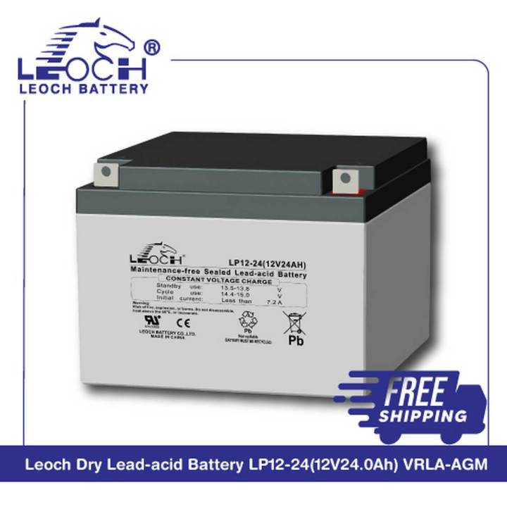 Leoch Dry Lead-acid Battery LP12-24(12V24Ah) VRLA-AGM