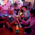 LED Fire Flame Effect Light Artificial Electric Flicker Lamp,US Plug. 