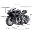 Kawasaki Ninja H2R Random Color Alloy Bike Toy with LED Lights - Engine Sound & Pull-Back Motor – 1:12 Scale Diecast Superbike for Kids & Display Collectors. 