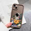 Hontinga for Infinix Zero 30 4G Back Cover Space Astronaut Pattern Ladder Soft Camera Protection Rubber Phone Case. 