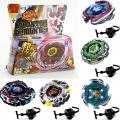 Fusion Top Rapidity Fight Metal Master Beyblade 4D Launcher Grip Set Collection. 
