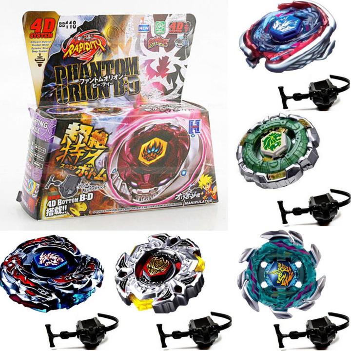 Fusion Top Rapidity Fight Metal Master Beyblade 4D Launcher Grip Set Collection