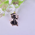 10pcs Gothic Style Moon Skull Crow Enamel Charms for DIY Jewelry Making Earring Necklace Bracelet Keychain Pendants Accessories. 