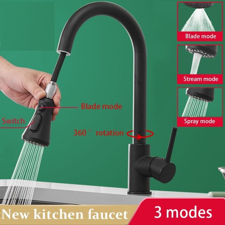 Sink%20mixer%20New%20Black%20Kitchen%20Faucet%203-Way%20Water%20Outlet%20Pull%20Out%20Sprayer%20for%20Kitchen%20Sink%20360%20Degree%20Rotation%20Mixer%20Tap%20-%20Image%205