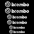 6pcs Car Brake Caliper Sticker For Brembo Reflective Lettering Vehicle Decal. 