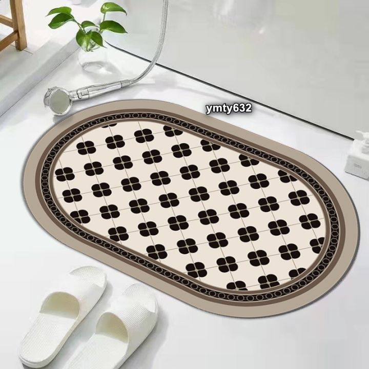 Bath Mat Water Super Absorbent Non-Slip, Water Absorbent Anti Slip Floor Carpet for Bathroom, Shower Room, Tub, Entryway, Kitchen, Sink