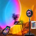 ufo sunset lamp USB Sunset Projector Led Night Light Sun Projection Desk Lamp Table Lamp for Bedroom Bar Wall Decoration Lighting By E LightRemote Control Sunset Projection Lamp. 