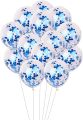 5 PCs Confetti Decorative Party Balloons Blue Colour For Birthday and Event Decoration. 