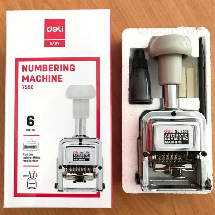 Automatic Numbering Machine - 6 Digits - Silver - HS&AG | Daraz.pk